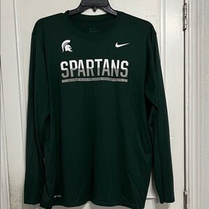 Nike Spartans Dark Green Long Sleeve Tee